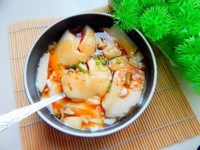 放至豆腐脂上吃