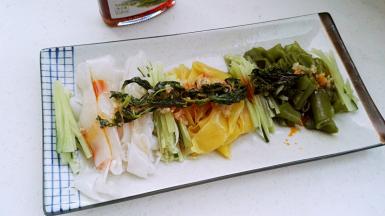 成品。拌匀开吃。。。