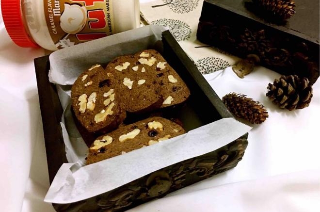 棉花糖可可核桃饼干