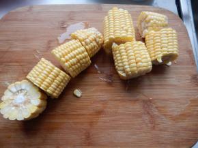 玉米切好