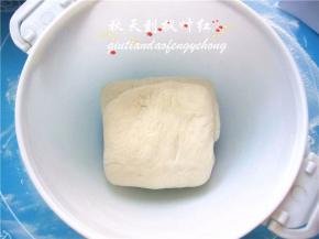 面团放进容器里，盖上容器盖发酵120分钟；
