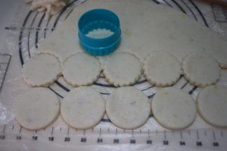 用饼干模具压成花片