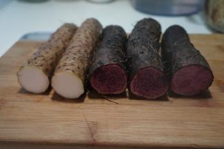 从截面能明显看出两种颜色来