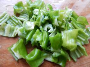 青椒切好