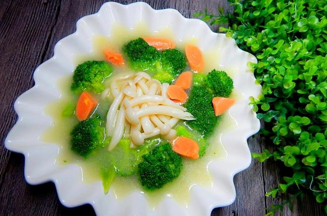 奶香西兰花蘑菇汤