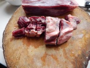 牛肉切好