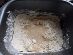 在加入酵母