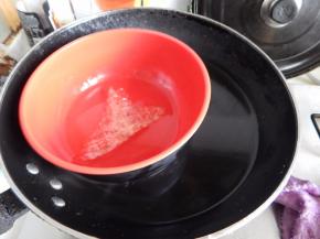 泡好的隔水化开