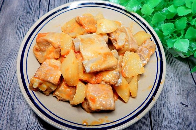 茄汁山药烧排骨