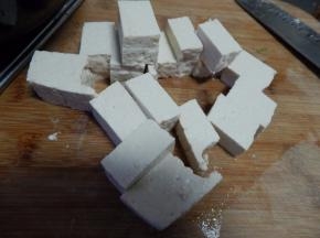 豆腐切好