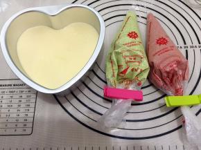 三色面糊准备好