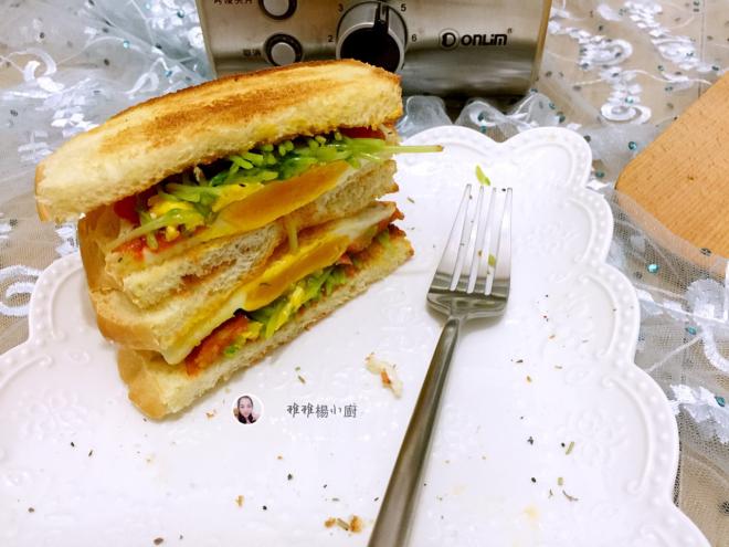 豆苗三明治