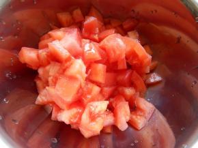 西红柿切碎