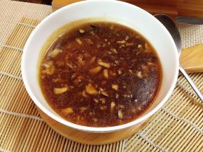 香菇蒜蓉酱汁完成