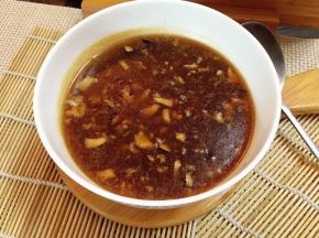 香菇蒜蓉酱汁完成