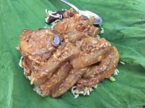 猪肉层层叠在一起