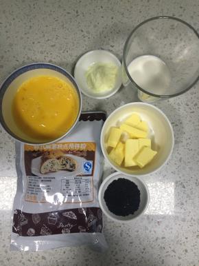 准备好材料，黄油室温软化