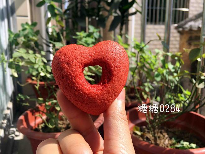 红丝绒爱心cake