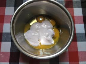 鸡蛋一次性加入fluff棉花糖