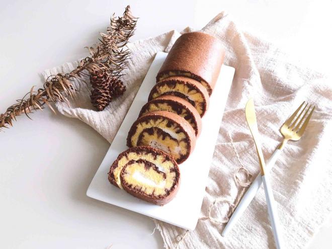 可可旋风蛋糕卷