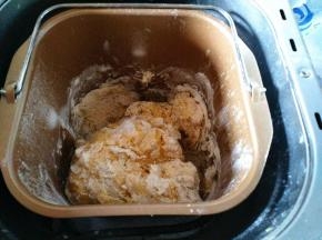 启动和面5分钟后，静止10分钟