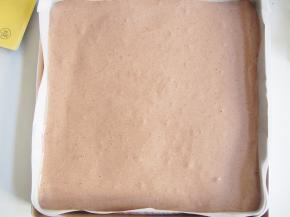 烤盘铺油纸，将面糊倒入铺平，震出气泡，150度，中层上下火，20分钟左右。