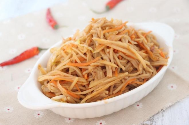 三丝炒莜面