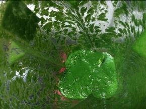 煮好的菠菜放入料理机中，加入50克水搅打成菠菜泥。