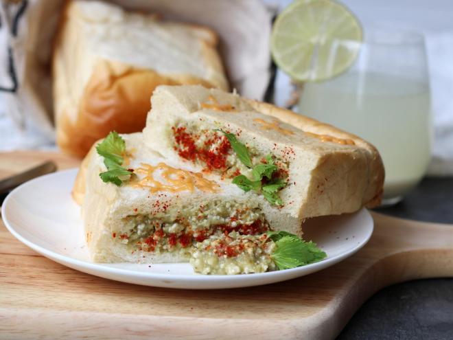 豆腐茄子酱三明治