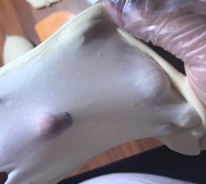 差不多揉完后可以出手套膜。