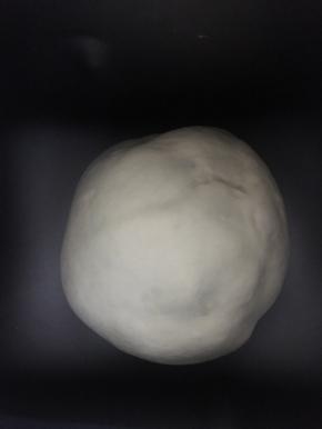 和好面后放面包机等待一发