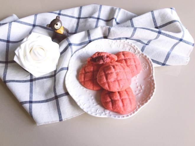 树莓麻薯夹馅曲奇