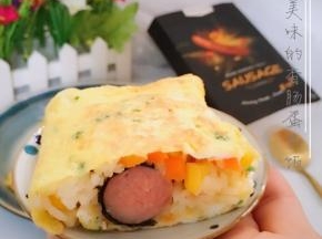 美味的香肠蛋包饭 