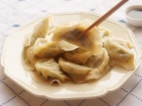 美味的韭菜猪肉饺子包好了