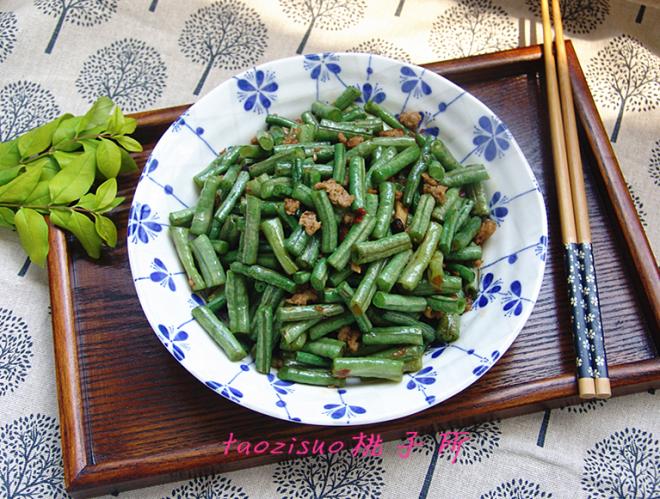 肉末炒豇豆