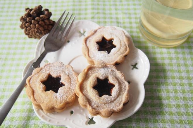 玫瑰酱夹心饼干