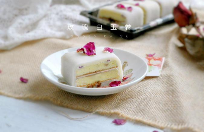 蛋糕界的大福——玫瑰白玉卷