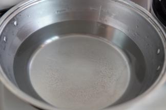 取一个汤锅，锅内放入适量清水烧开