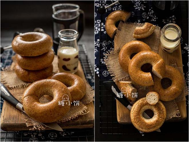 【无油全麦贝果】