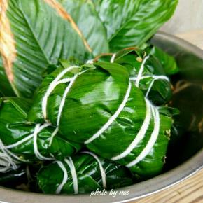 包好的粽子是这个样子的