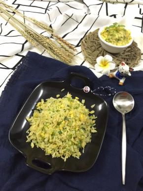 翡翠黄金炒饭出锅了