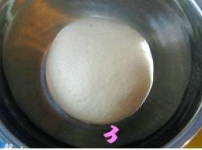 揉好的面团收入容器中，套上保鲜袋放温暖处发酵；