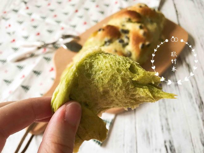 墨西哥抹茶蜜豆面包