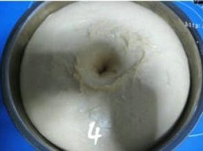 面团发酵至原体积2倍大即可；