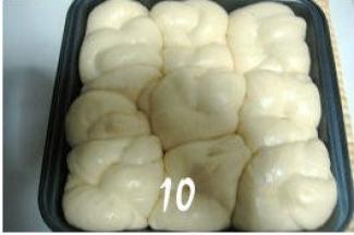 盖上保鲜膜，发酵至满模