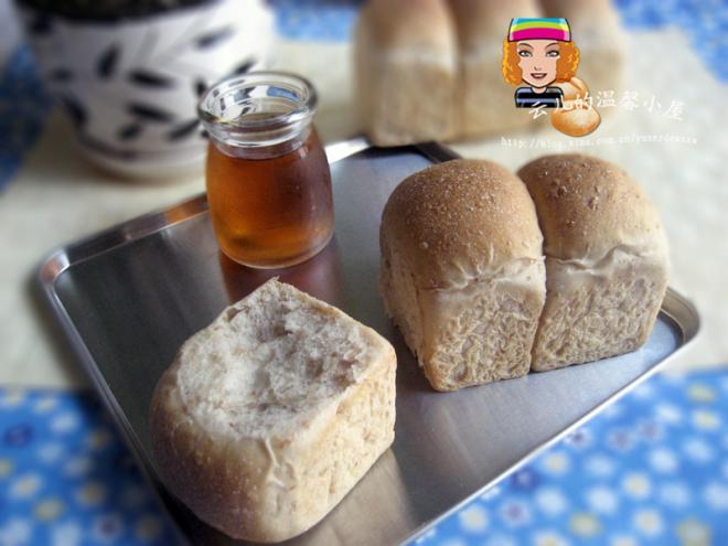 天然酵母面包----迷你全麦山型吐司