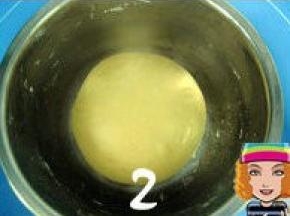 把揉好的面团收入容器中，盖上保鲜膜放温暖处发酵；