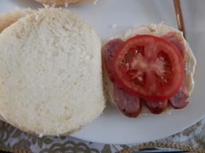 盖上一层西红柿