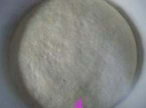 面团冷藏17小时后的状态；