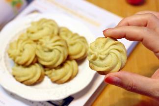 曲奇的纹理非常清晰。